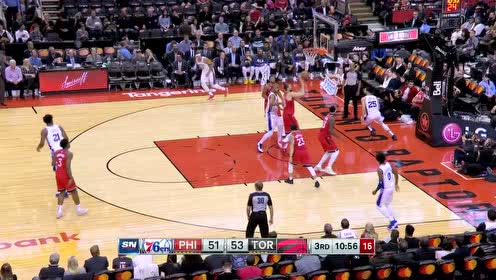 【NBA集錦】強勢突破直殺腹地 西蒙斯無視防守上籃建功