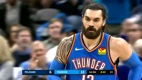 【NBA集錦】動(dòng)作略騷氣！加里納利襠下妙傳亞當(dāng)斯擎天劈扣