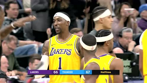 【NBA集錦】湖人2.4秒神仙戰(zhàn)術！波普飆中壓哨三分 與詹皇撞胸慶祝