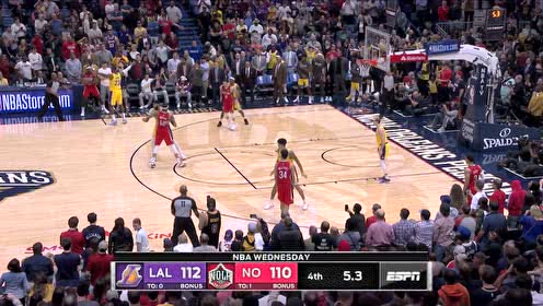 【NBA集錦】發(fā)邊線球是世界性難題 濃眉決勝搶斷親手弒舊主