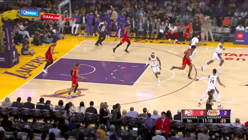 【NBA集錦】開場先聲奪人 詹姆斯反擊快速分波普上籃命中