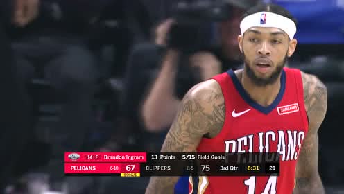 【NBA集錦】英格拉姆連續(xù)內(nèi)線砍分 萊昂納德助攻祖巴茨暴扣