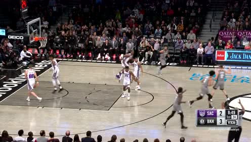 【NBA集锦】三分王名不虚传 哈里斯漂移三分一箭穿心
