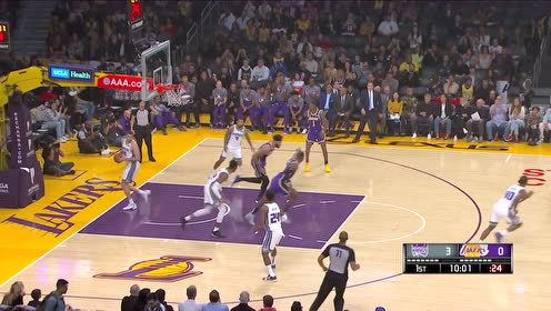【NBA集錦】濃眉擊地助攻內(nèi)切的詹皇 后者虛晃一槍碾壓上籃