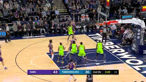 【NBA集锦】撤步干拔美如画 布克后仰开镜枪响球进