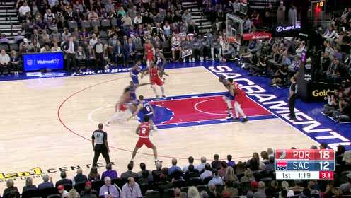 【NBA集锦】开拓者忙中出错 博格达诺维奇抢断一条龙暴扣