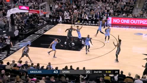 【NBA集锦】双德之间的配合 俩人里进外出德罗赞中距离稳稳命中