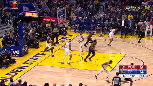 【NBA集锦】随心所欲 利拉德连续花式运球玩弄防守轻松反身上篮