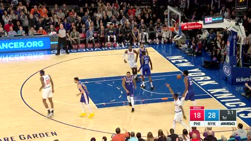 【NBA集锦】波澜不惊大心脏 多特森底角潇洒三分收尾首节
