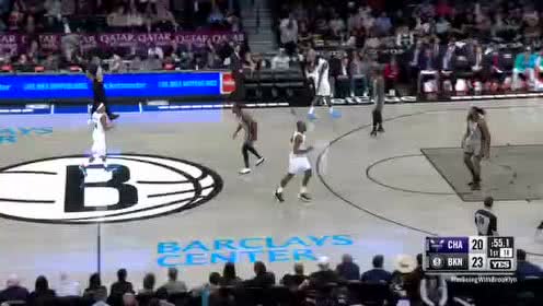 【NBA录像回放】黄蜂vs篮网第1节 丁威迪后撤步三分一发入魂