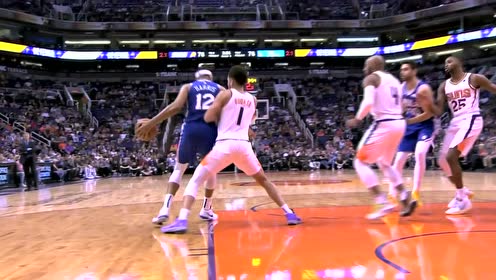 【NBA集锦】进攻万花筒 哈里斯花耍布克跳投打进