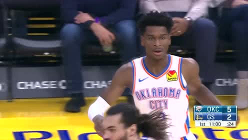 【NBA集錦】打的十分清晰 亞歷山大底角突破反手上籃