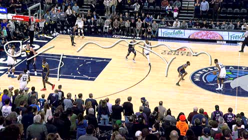 【NBA集锦】维金斯极限横传唐斯三分命中 森林狼双星连线打进加时