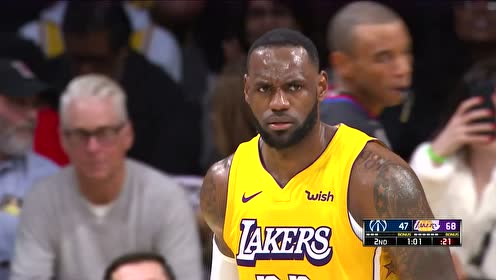 【NBA集锦】仿佛在看橄榄球 詹姆斯连续两记四分位长传击溃奇才防线
