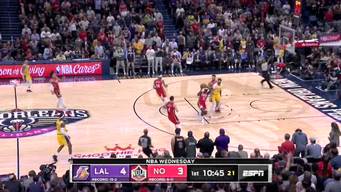【NBA集錦】濃眉暴扣肆虐鵜鶘籃筐 鶯歌三分擊穿湖人防線