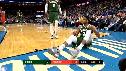 【NBA集錦】讓你感受下絕望！字母哥單挑加里納利轉(zhuǎn)身勾手打板2+1