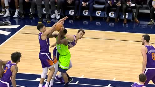 【NBA集锦】突破转身一气呵成 维金斯鹞子翻身跳投命中