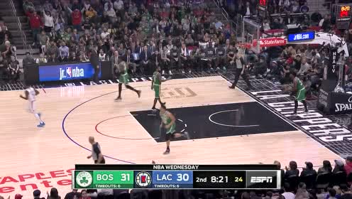 【NBA集锦】塔图姆百投不进 莱昂纳德反击三分入网