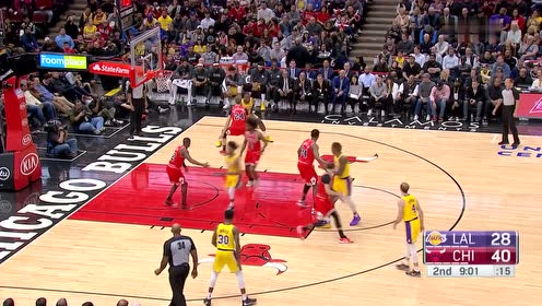【NBA集錦】三旬老漢發(fā)力了！詹姆斯內(nèi)突外投連砍6分