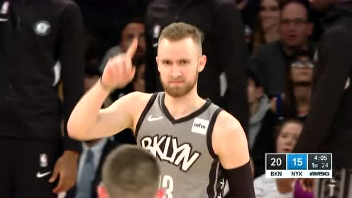 【NBA集锦】蛇皮走位化身布鲁克林饼王 穆萨喂饼艾伦虐筐暴扣