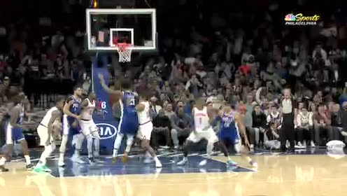 【NBA集锦】莫里斯锁喉放倒大帝 双方互喷垃圾话险起冲突