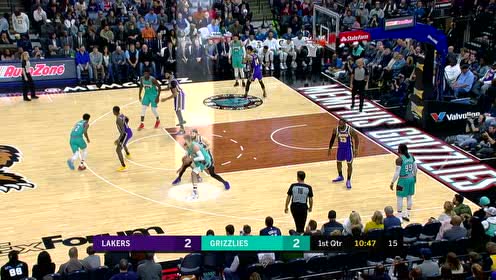 【NBA集錦】中場戰(zhàn)術(shù)分析 灰熊牛角戰(zhàn)術(shù)變種莫蘭特空位三分