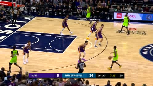 【NBA集锦】一步启动直杀内线 蒂格碾压进场挑篮命中