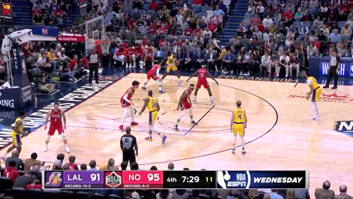 【NBA集錦】詹眉連線終于來了 戴維斯空接雙手砸扣
