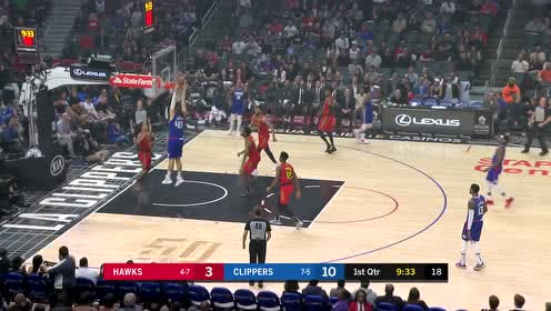 【NBA集锦】翻江倒海无人挡 祖巴茨猿臂轻舒暴扣得手