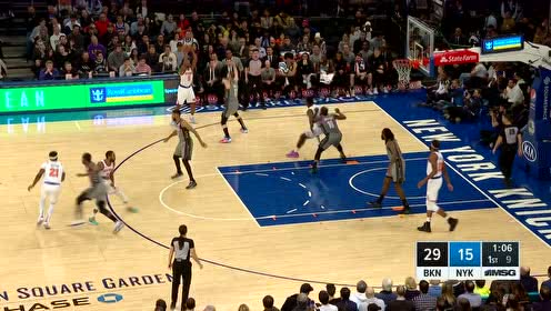 【NBA集锦】篮网防守拉胯开启送分模式 罗宾逊篮下连扣空篮美滋滋