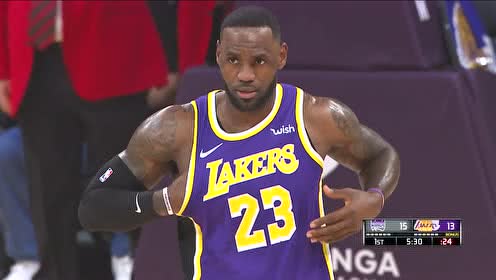 【NBA集錦】都不進我自己來 詹姆斯手腕輕抖弧頂三分建功