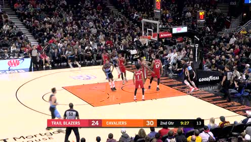 【NBA集錦】克拉克森一打三送妙傳 小南斯空切上籃打停開拓者