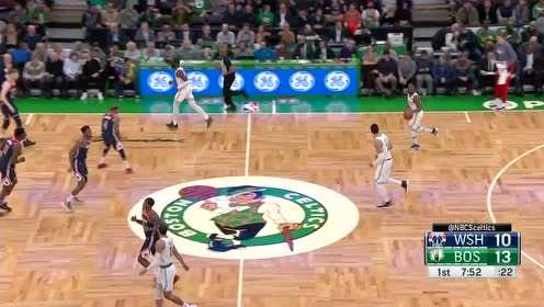 【NBA集锦】绝佳的出手机会 小布朗底角三分稳稳命中