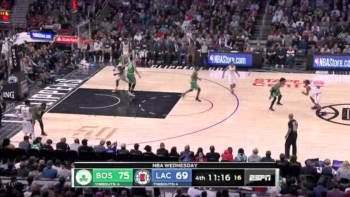 【NBA集锦】小卡负角度打进中投 伸长手臂两度封盖布朗