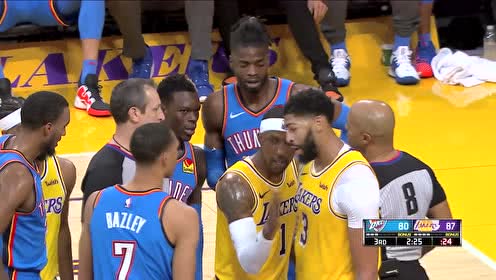 【NBA集錦】戴維斯空接砸扣 施羅德抗議濃眉掛腿動作吃T