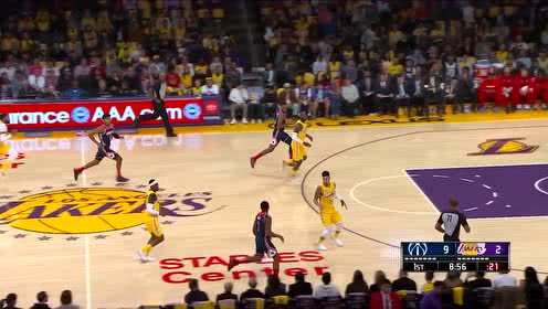 【NBA集锦】面对詹姆斯毫不手软 八村垒顶开皇帝小勾手