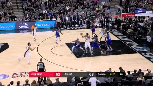 【NBA集錦】扭腳絲毫不受影響 懷特三分線外迎射喬治穩(wěn)穩(wěn)命中