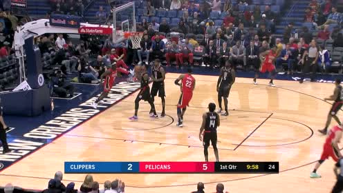 【NBA集錦】霍樂(lè)迪急速一步突破喬治 細(xì)膩舔籃得手