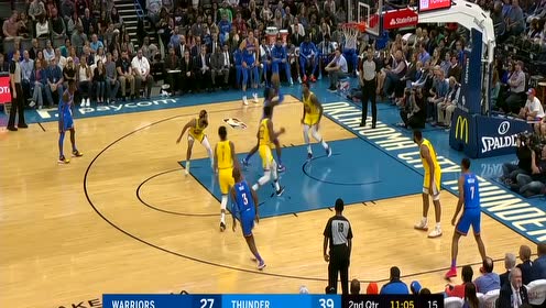 【NBA集錦】勇士108-114雷霆 拉塞爾空砍30分保羅16+9率隊取勝