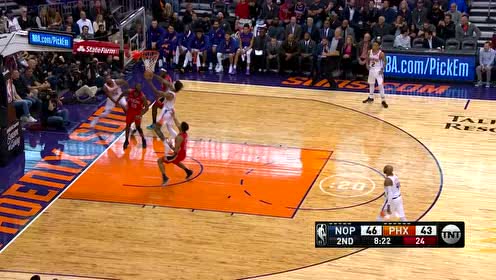 【NBA集錦】布里奇斯滑翔上籃不中 烏布雷從天而降雙手補扣