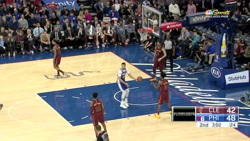 【NBA集錦】雙帝連線！恩比德妙傳西蒙斯霸王舉鼎雙手重扣