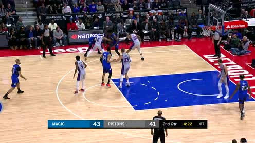 【NBA集锦】默契配合 奥古斯汀妙传富尼耶空切上篮抛投打进