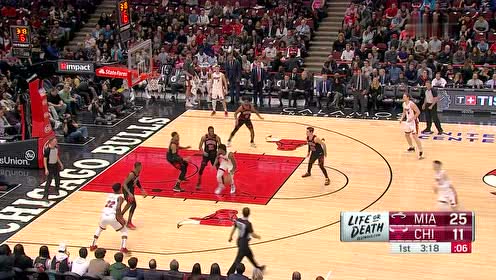 【NBA集锦】吉米有点帅 巴特勒直面防守外线举火烧天