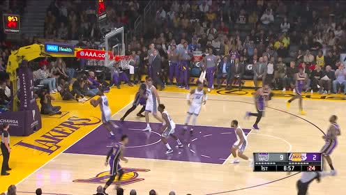 【NBA集錦】詹姆斯背身持球?qū)ふ覚C會 機敏連線助飛濃眉騰空劈扣