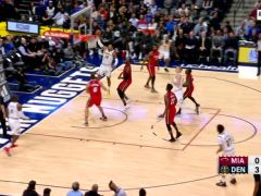 【NBA集锦】防守全是一步过 哈里斯直杀篮下飞身暴扣