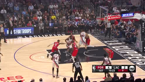 【NBA集錦】這球見功夫 萊昂納德強(qiáng)殺籃下慢三步上籃
