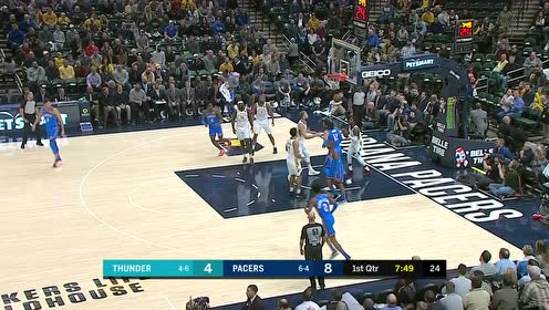 【NBA集锦】海王出击!亚当斯滑翔挑篮稳稳命中