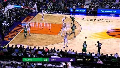 【NBA集锦】天赋异禀的年轻人 塔图姆45度角三分远投入网