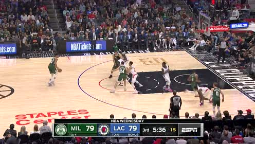 【NBA集錦】內(nèi)外兼修 字母哥弧頂三分精確制導(dǎo)