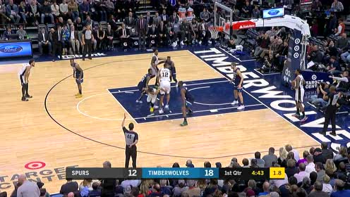 【NBA集錦】接蓋伊底線發(fā)球直接暴扣！ 阿爾德里奇雙手拽筐如猛虎下山